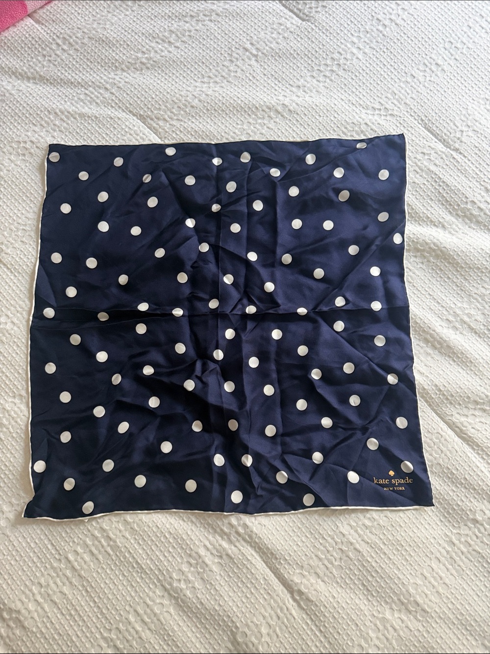 Kate spade navy scarf